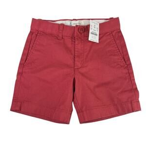 J. Crew Crewcuts Gramercy Flex Chino Shorts Muted Red NWT Toddler Boys 3T